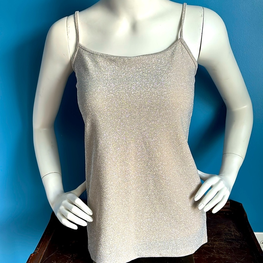 NWT Ann Taylor Factory Gold/Silver Shimmer Cami, size Medium